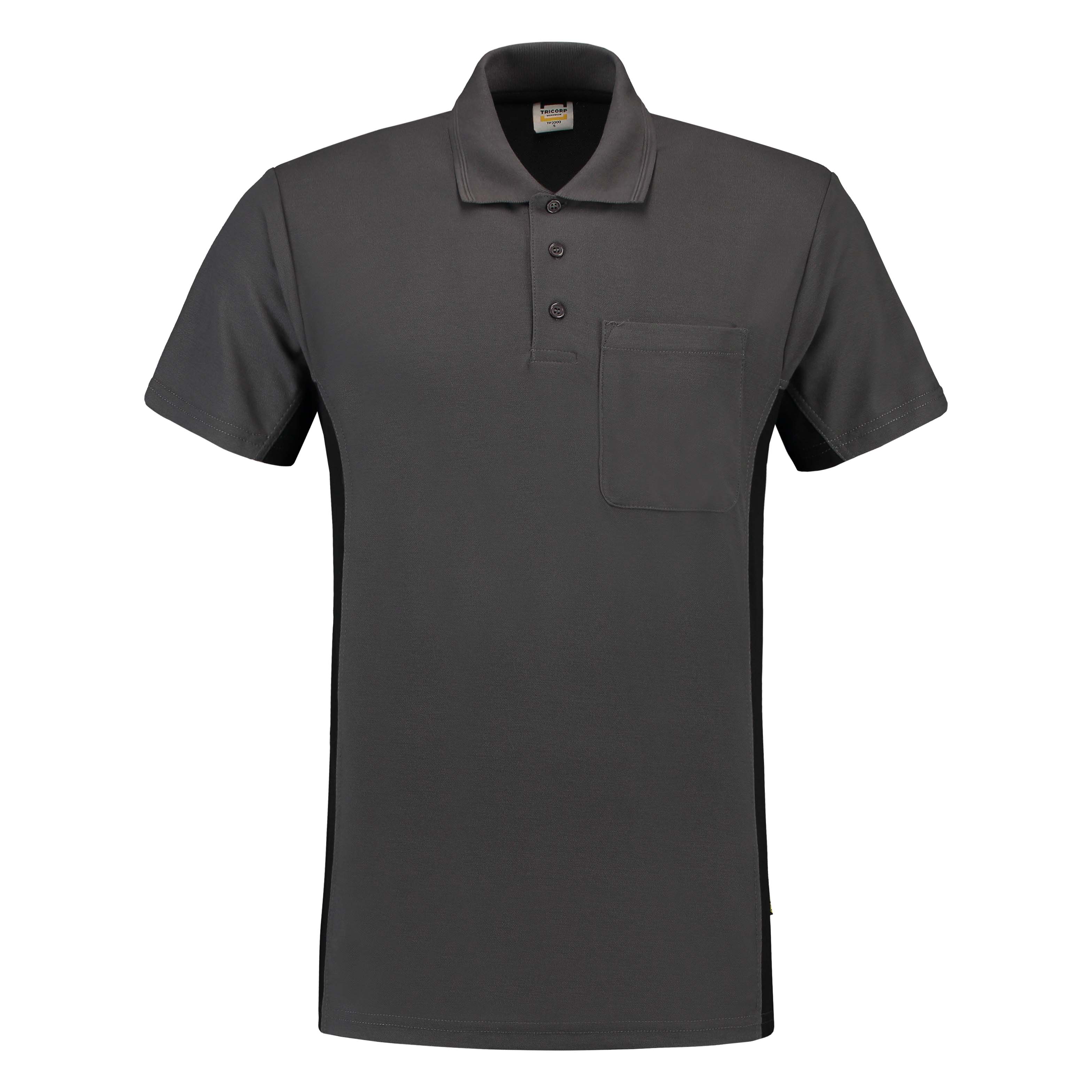 Tricorp poloshirt 202002 darkgrey-black