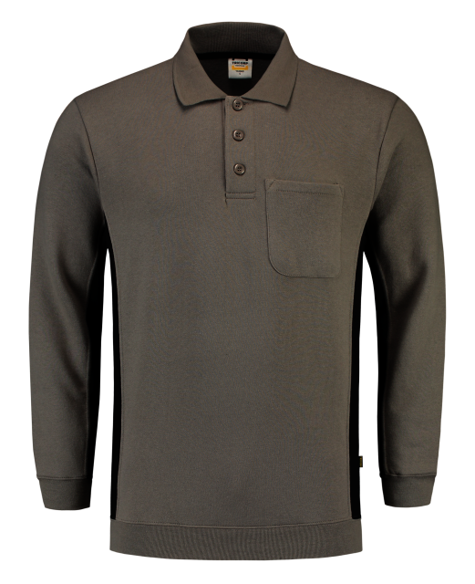Tricorp polosweater bicolor 302001 grey-black