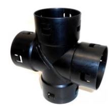 Drain kruisstuk 80mm