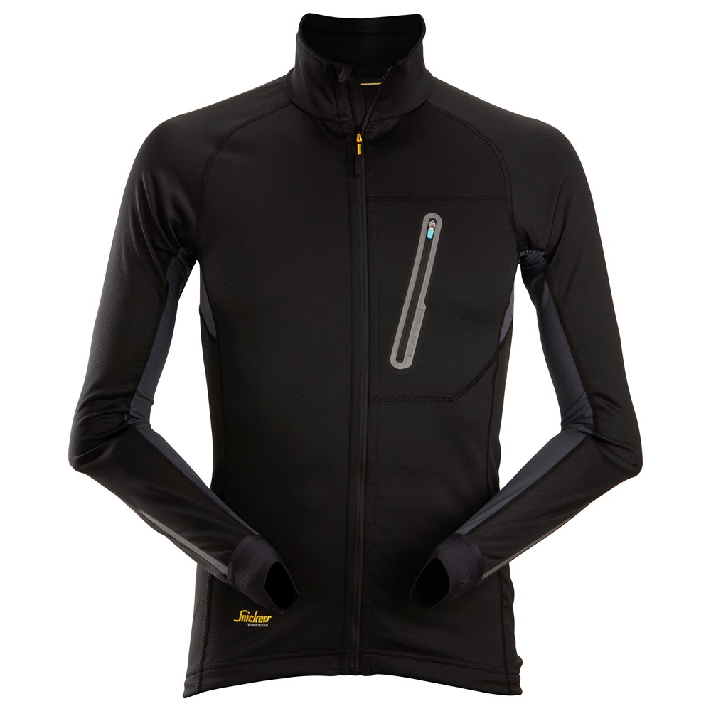 Snickers thermovest 9448 black-steel grey