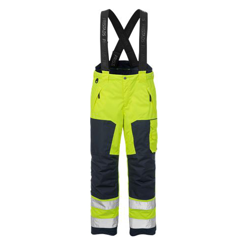 Fristads werkbroek 2035 geel-blauw high visibility (gevoerd)