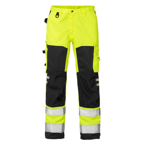 Fristads werkbroek 2026 geel-zwart high visibility
