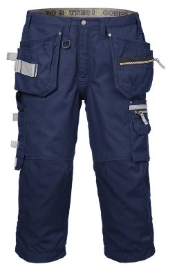 Fristads 3/4 broek 2124 marineblauw (met holsterpockets)
