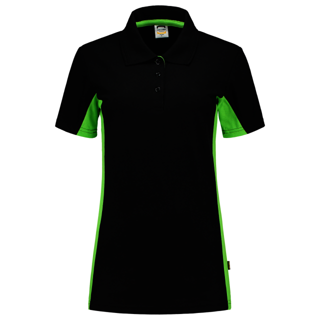 Tricorp poloshirt 202003 black-lime (dames)