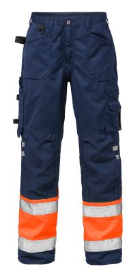 Fristads werkbroek 2032 oranje-blauw high visibility