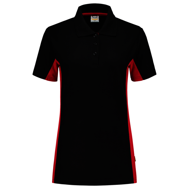 Tricorp poloshirt 202003 black-red (dames)