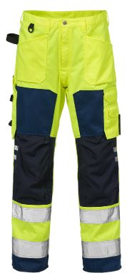 Fristads werkbroek 2026 geel-blauw high visibilty (dames)