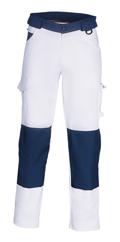 Havep werkbroek 8657 wit-blauw