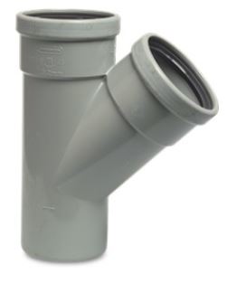Riool T-stuk/mn-sp. 45°