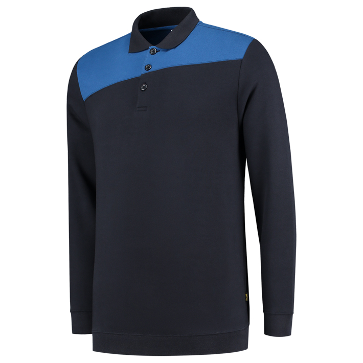 Tricorp polosweater bicolor 302004 navy-royalblue