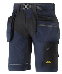 Snickers korte broek 6904 navy-black (met holsterpockets)