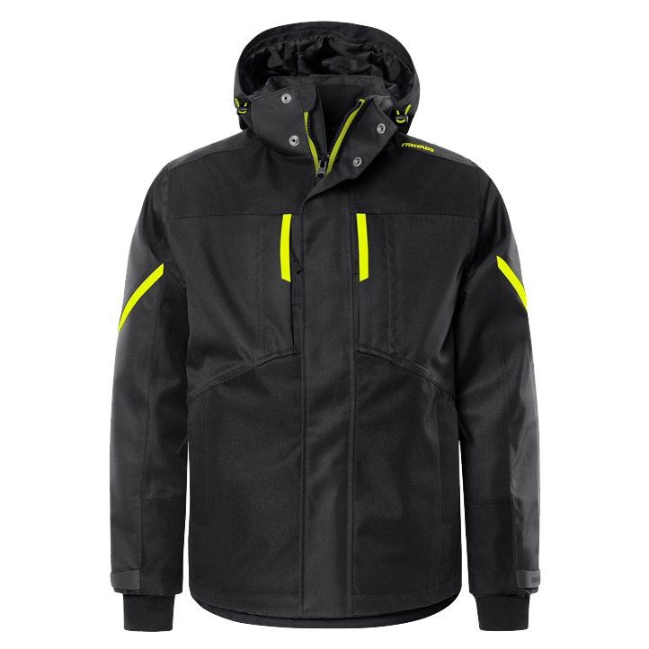 Fristads jas 4058 GTC zwart-hv.geel