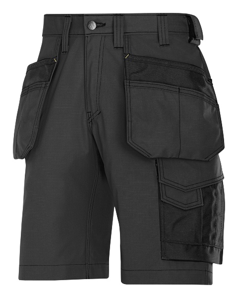 Snickers korte broek 3023 black (met holsterpockets)