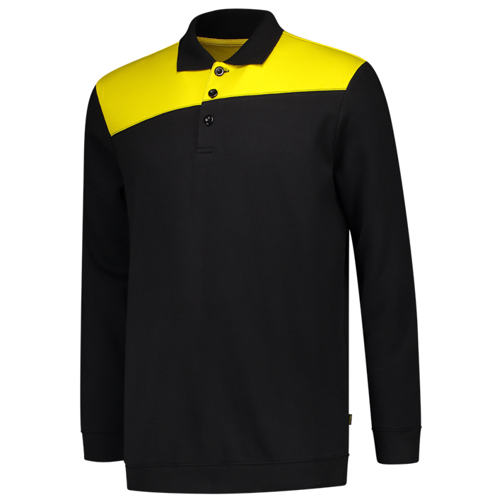 Tricorp polosweater bicolor 302004 black-yellow