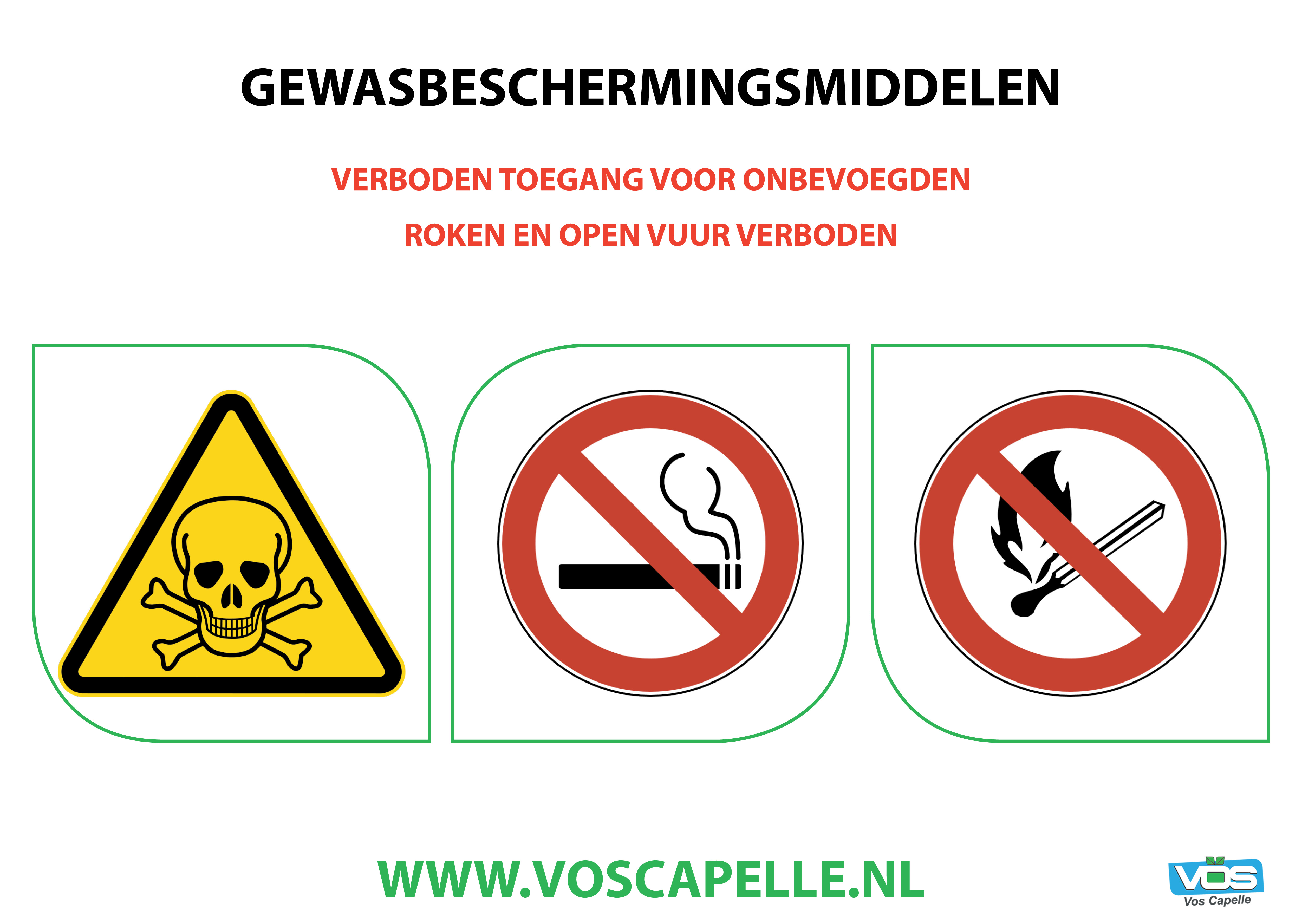 Sticker Gewasbeschermingsmiddelenkast