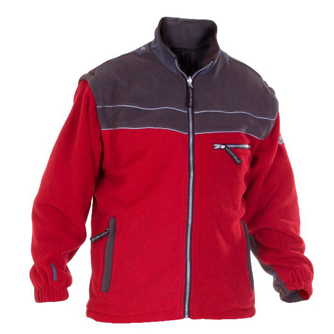 Hydrowear fleecevest Kiel red-grey