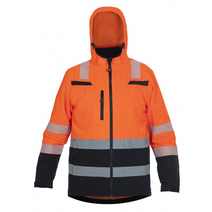 Hydrowear regenjas Boston orange-black (high visibility)