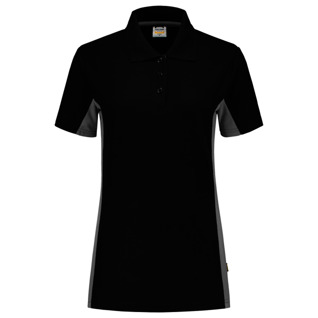 Tricorp poloshirt 202003 black-grey (dames)