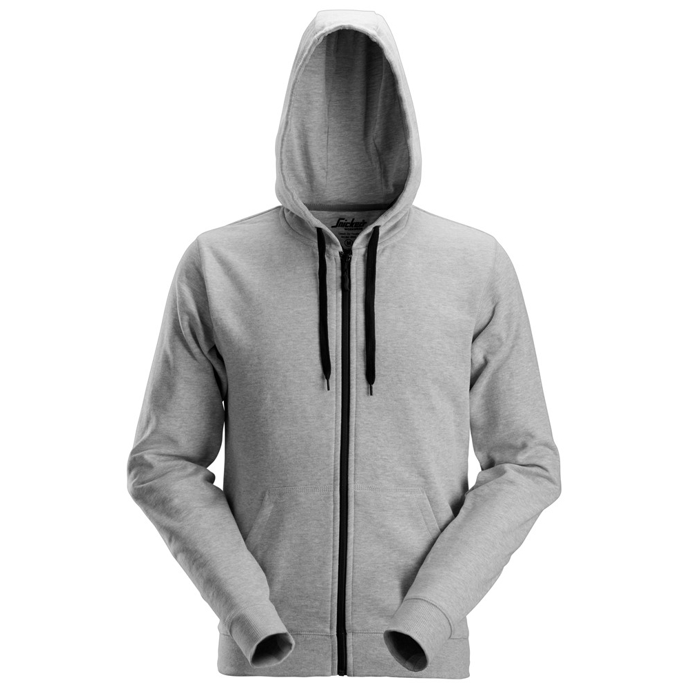 Snickers hoodie+rits 2801 grey