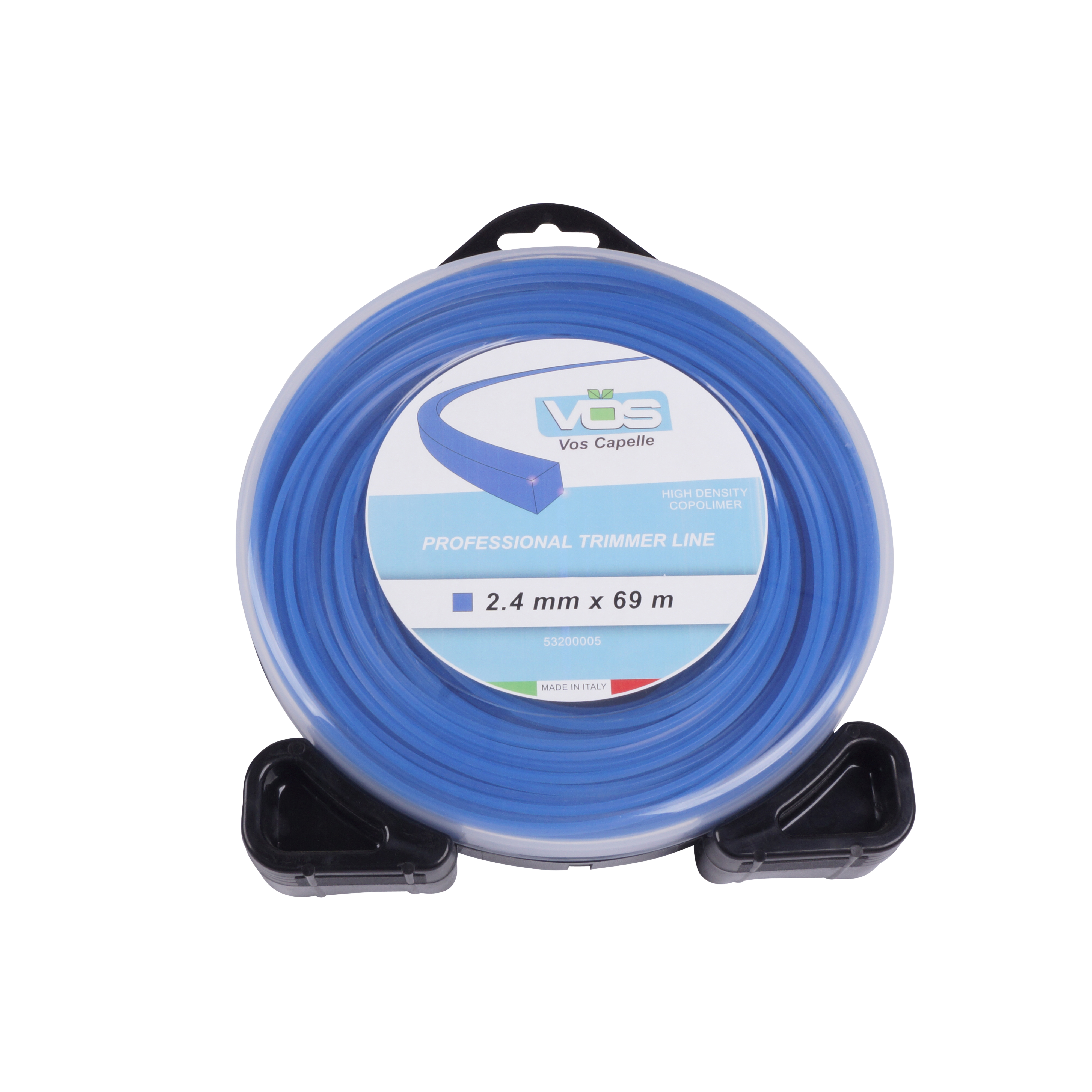 VOSCA Maaidraad 2,4 mm vierkant blauw 