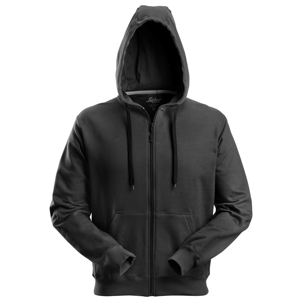Snickers hoodie+rits 2801 black