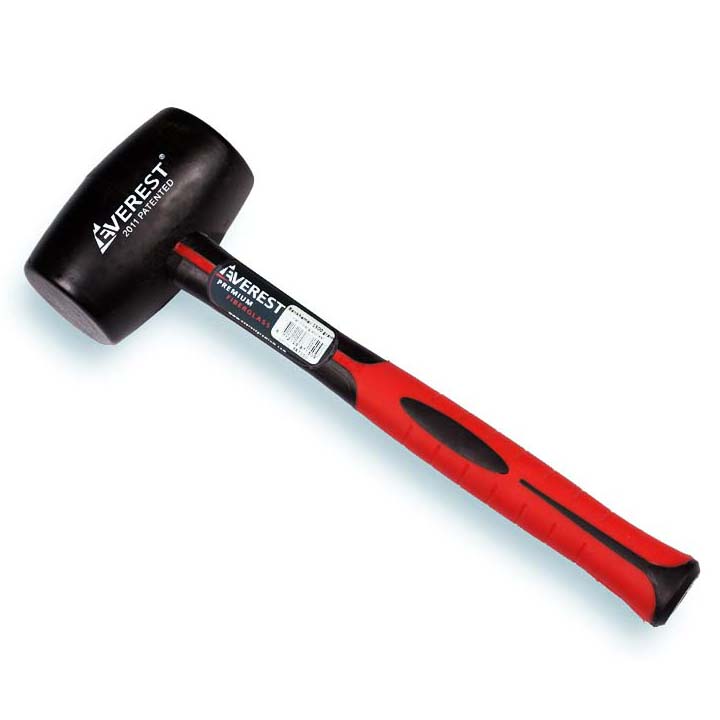 Rubber hamer met fiber steel