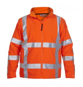 Hydrowear softshelljack Toulon orange