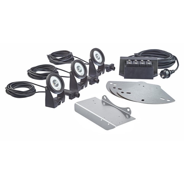 Oase drijvende fontein verlichting