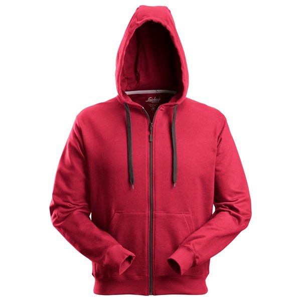 Snickers hoodie+rits 2801 red