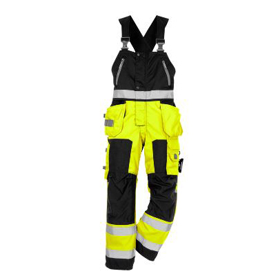 Fristads am. overall 1014 geel-zwart high visibility (met holsterpockets)