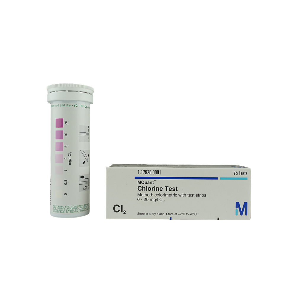 Meetstaaf Chloor 0-20mg/l  (75st)