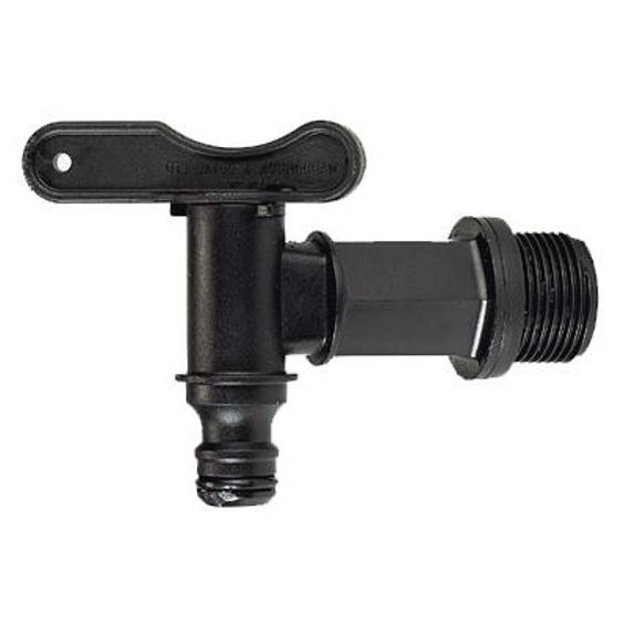 Kraan tbv regenton + wartel