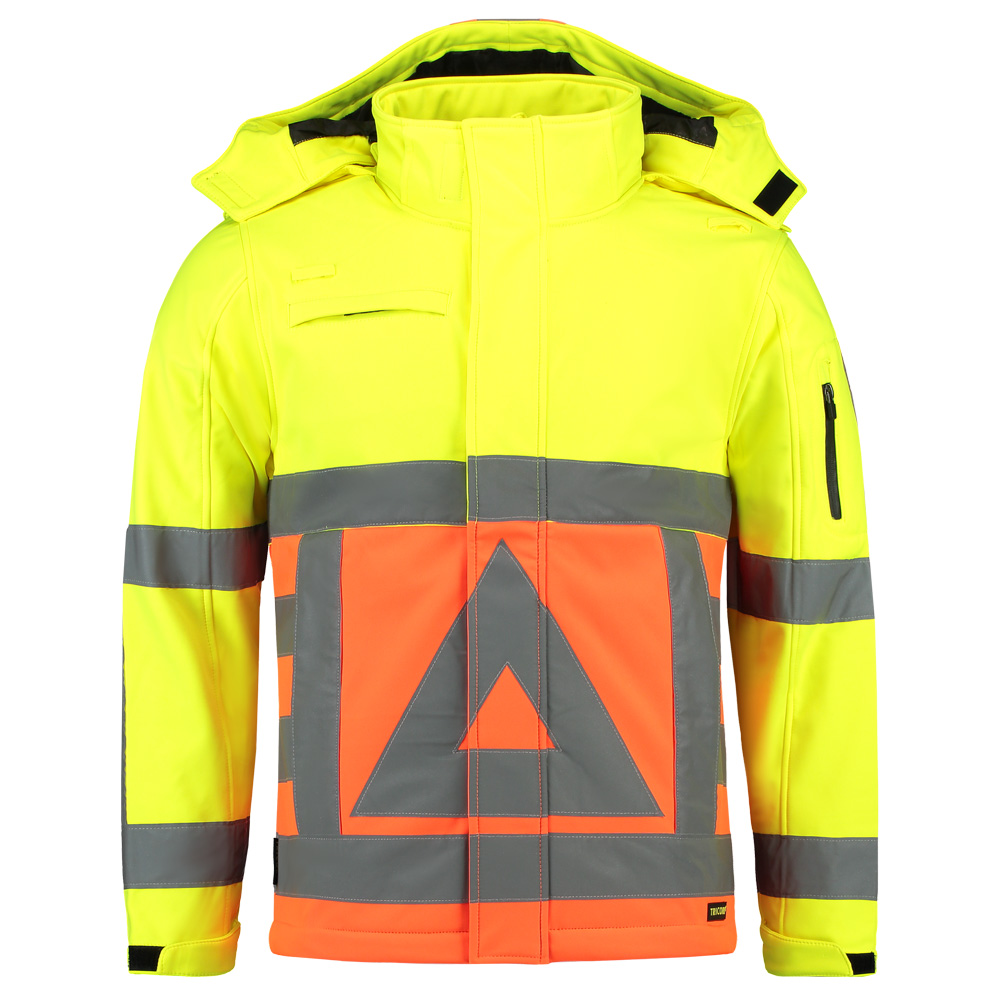 Tricorp softshelljas 403002 yellow-orange verkeersregelaar