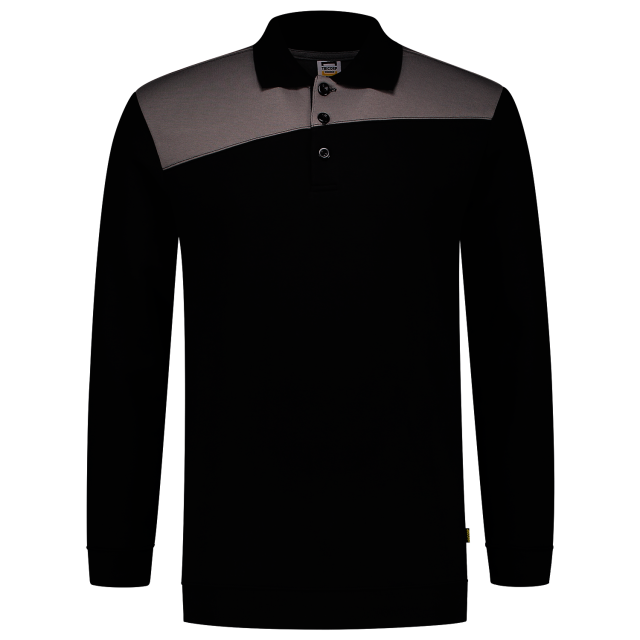 Tricorp polosweater bicolor 302004 black-grey
