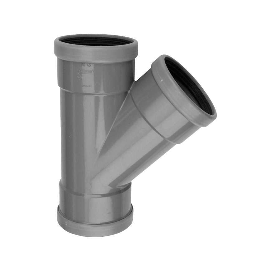 Riool T-stuk/manchet 45°