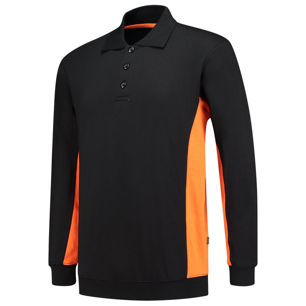 Tricorp polosweater bicolor 302003 black-orange