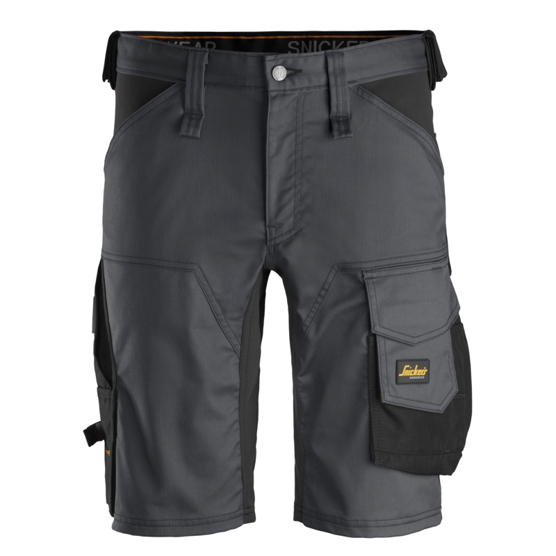 Snickers korte broek 6143 steelgrey-black