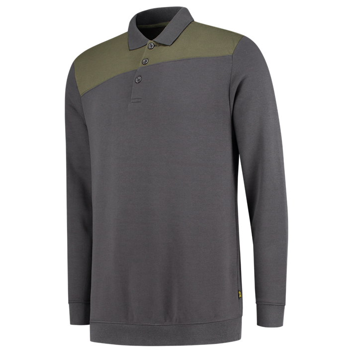 Tricorp polosweater bicolor 302004 darkgrey-army