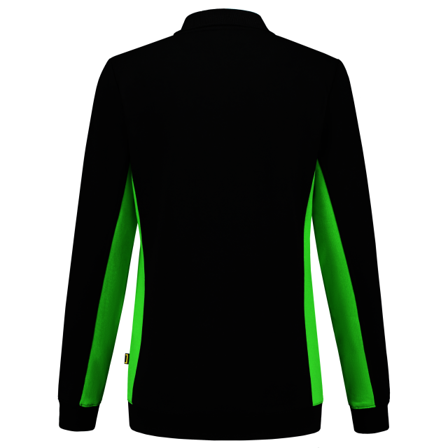 Tricorp polosweater bicolor 302002 black-lime (dames)