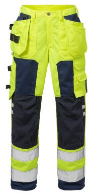 Fristads werkbroek 2125 geel-blauw high visibilty (dames)