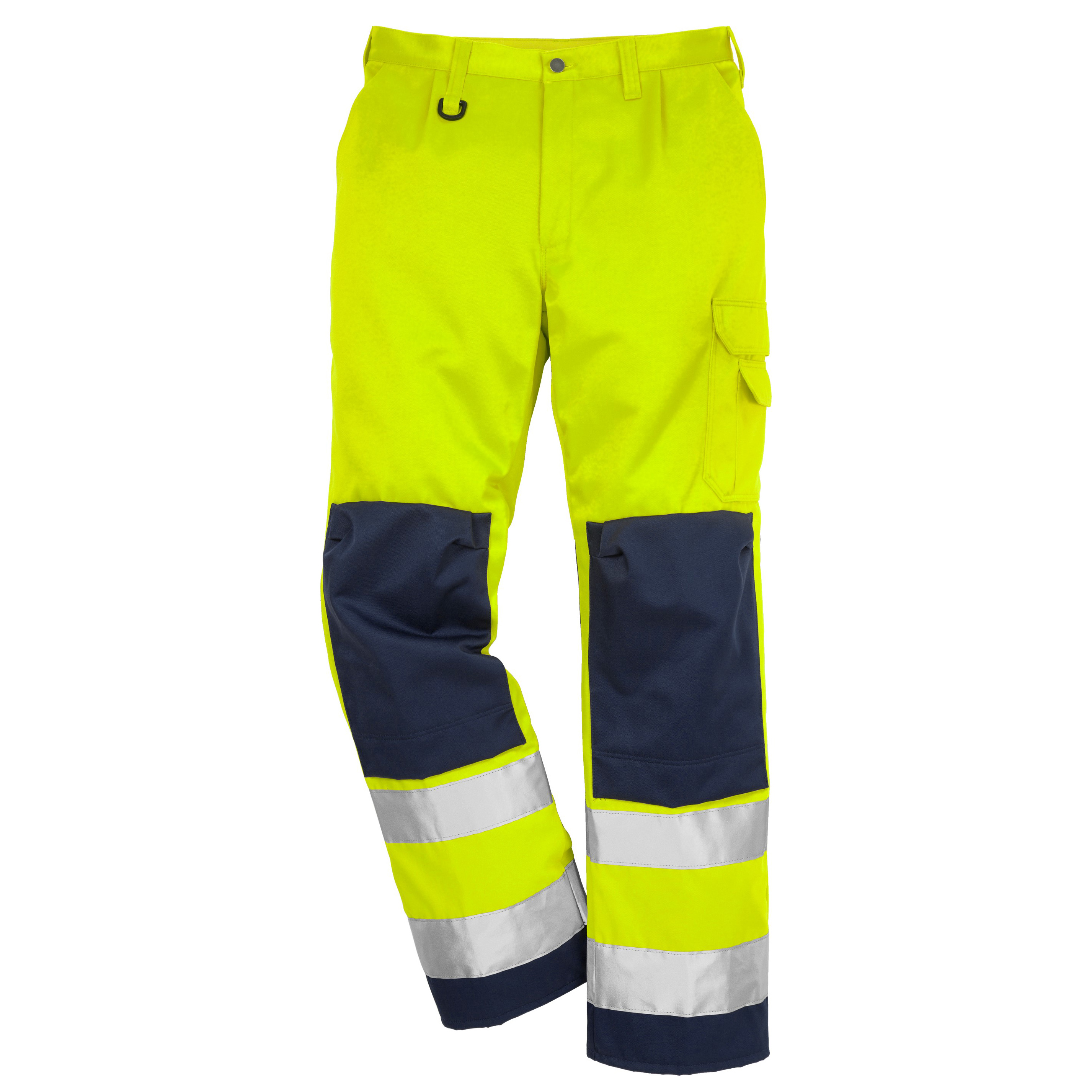 Fristads werkbroek 2001 geel-blauw (high visibility)
