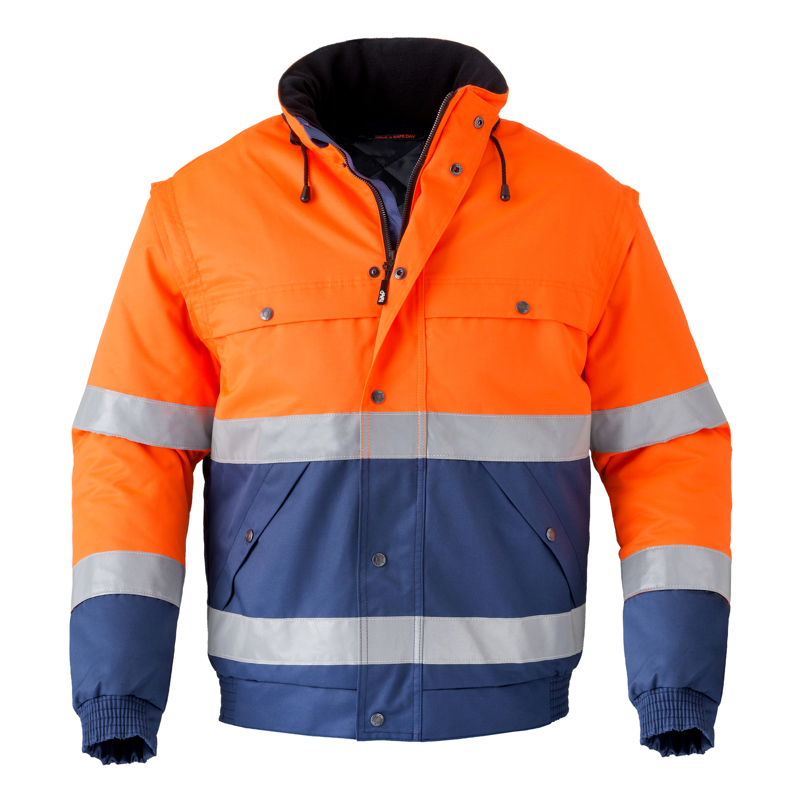 Havep pilotjack 5139 marineblauw-oranje (high visibility)