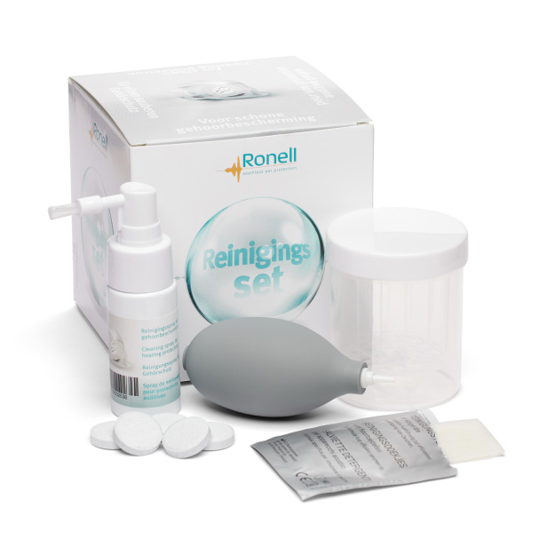 Reinigingsset tbv otoplastiek