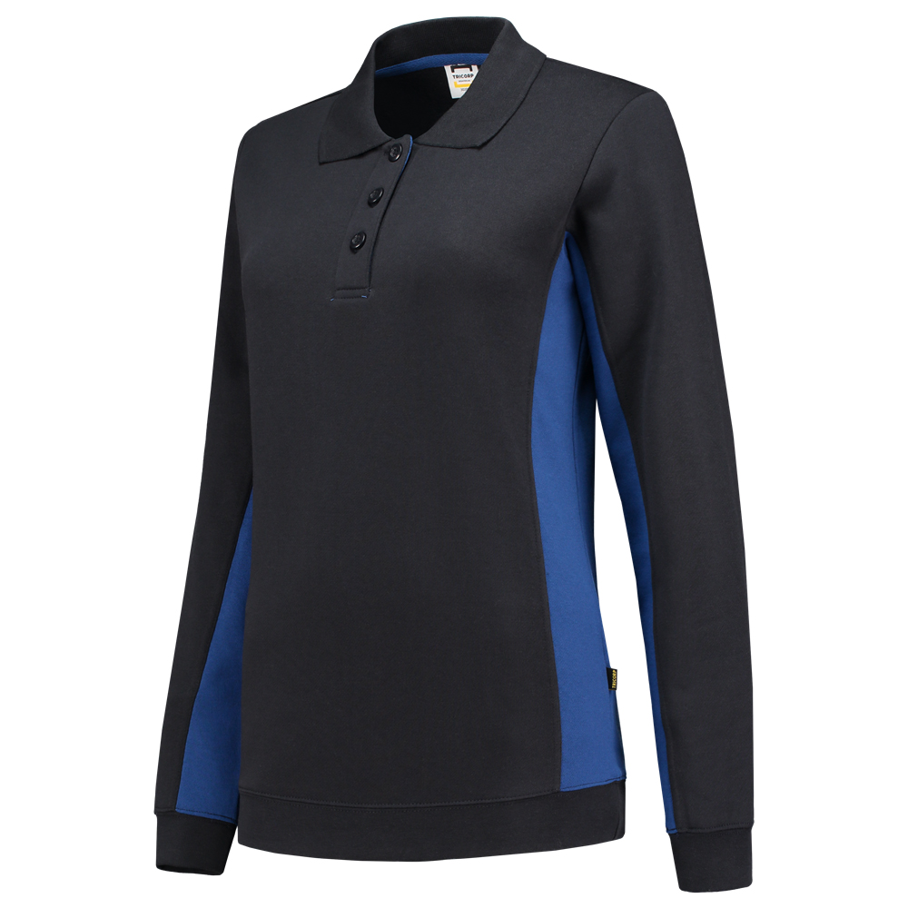 Tricorp polosweater bicolor 302002 navy-royalblue (dames)