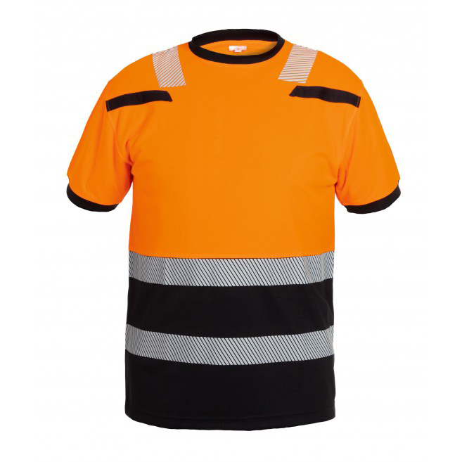 Hydrowear t-shirt Tulsa orange-black (high visibility)