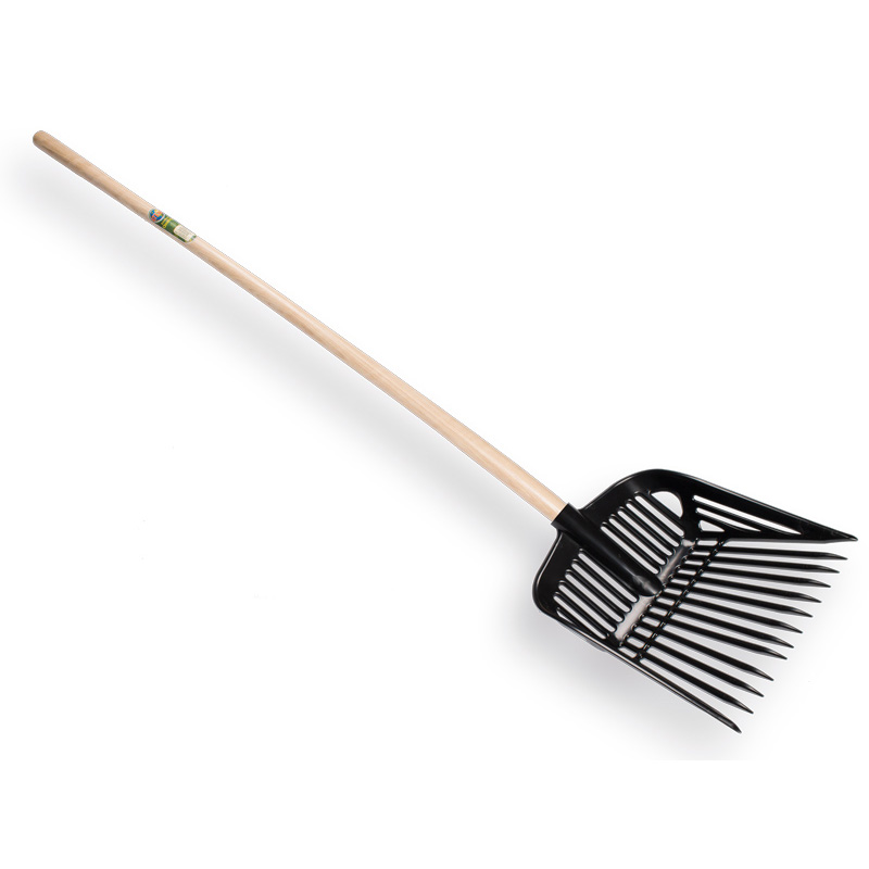 Atlas schepvork kunststof +sterk gebogen 130cm(bladvork)