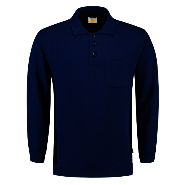 Tricorp polosweater bicolor 302001 royalblue-navy