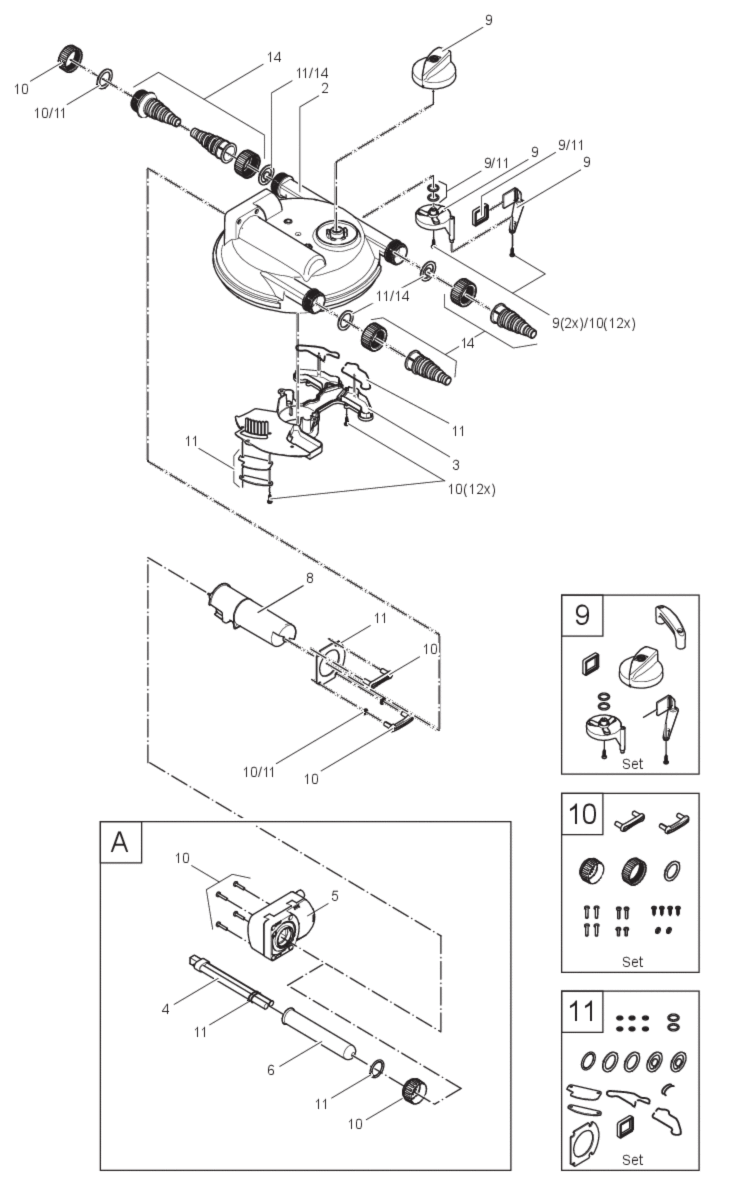 Vervang UVC unit Filtoclear 9/11
