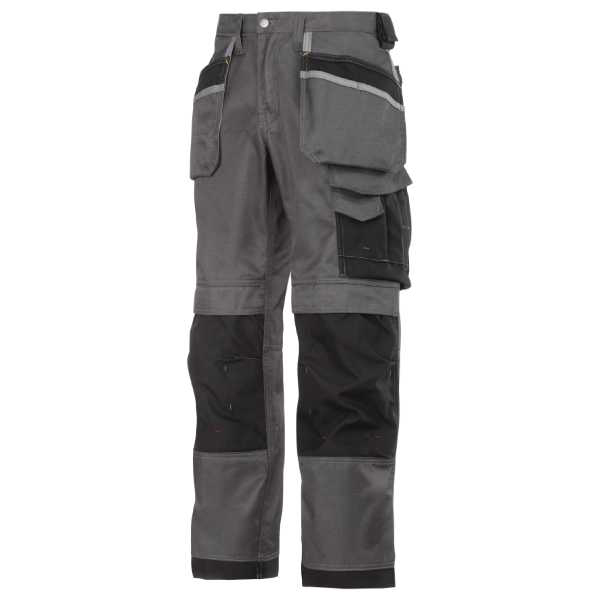 Snickers werkbroek 3212 grey-black (met holsterpockets)