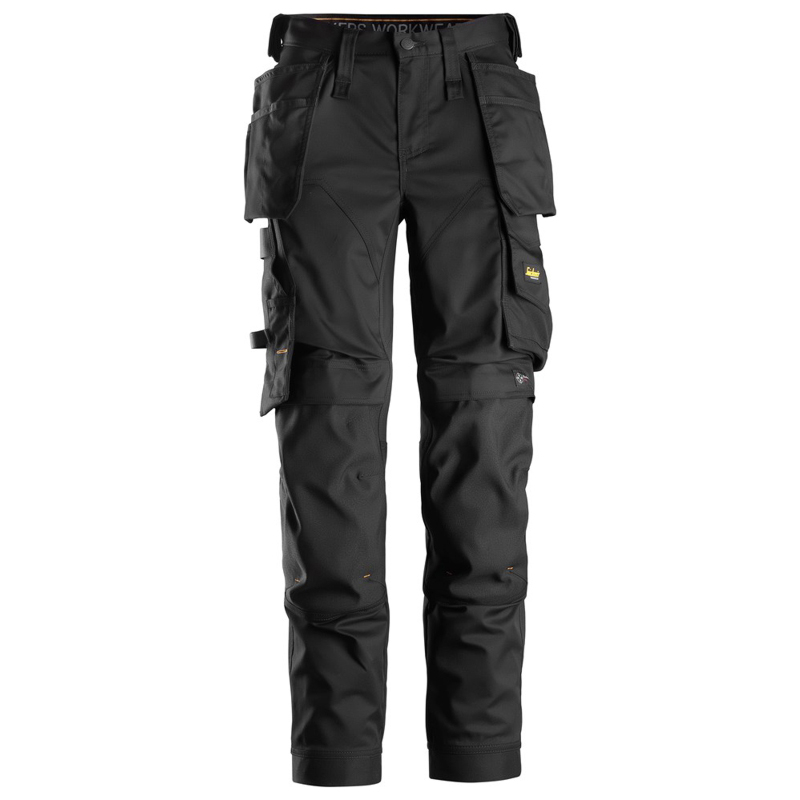 Snickers werkbroek 6247 black (dames / met holsterpacks)
